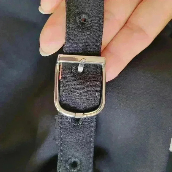 Brand New EXPRESS Women's Pencil Belt Skirt Black Size 0 Stetch High Rise - Picture 8 of 9